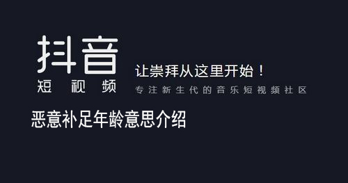 恶意补足年龄是什么意思