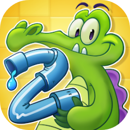 顽皮小鳄鱼爱洗澡